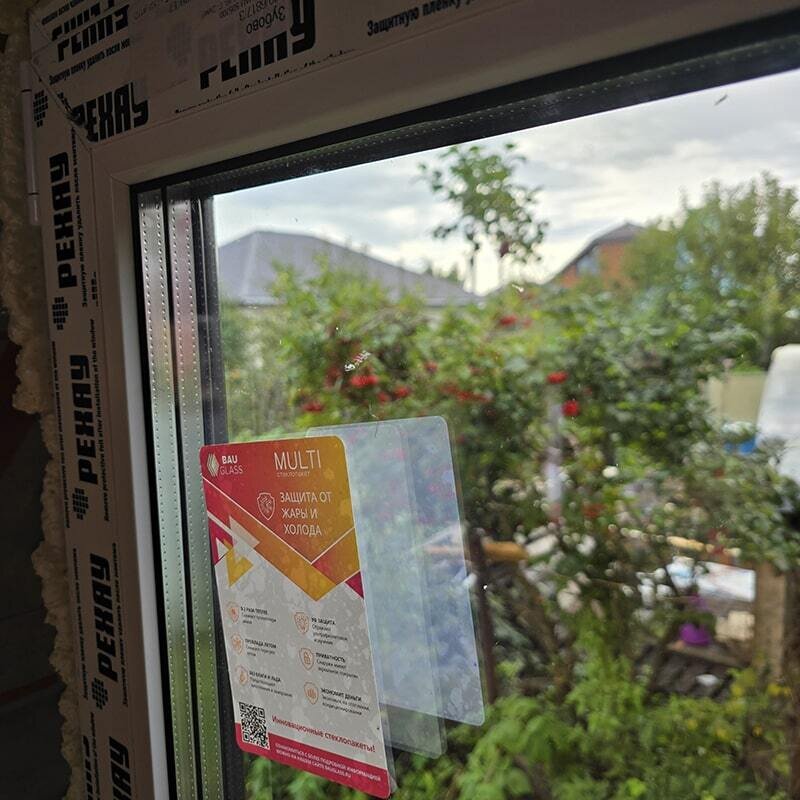 Дом 80 м², установленное окно